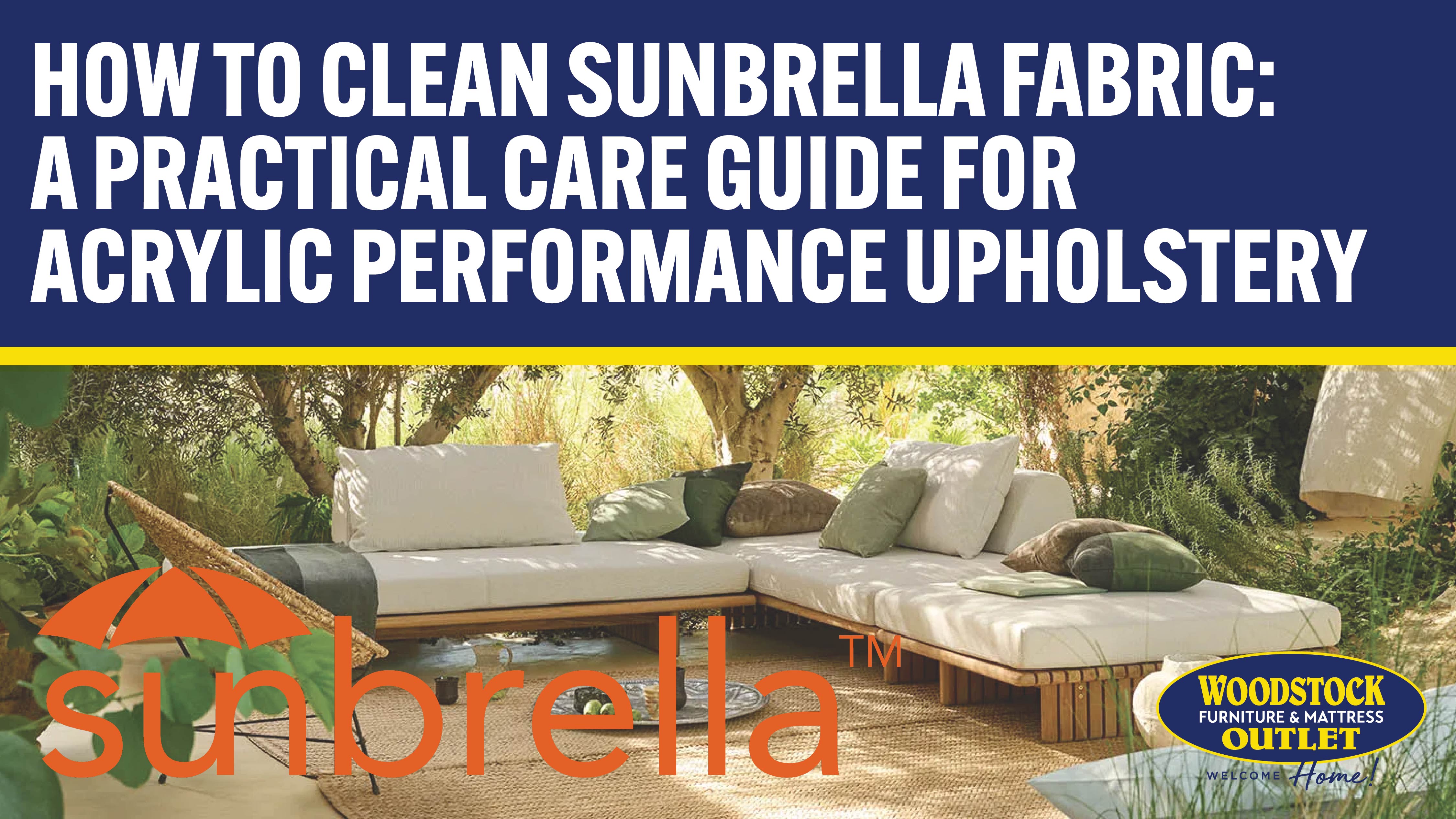 How to Clean Sunbrella Fabric: A Practical Care Guide for Acrylic Performance Upholstery Image