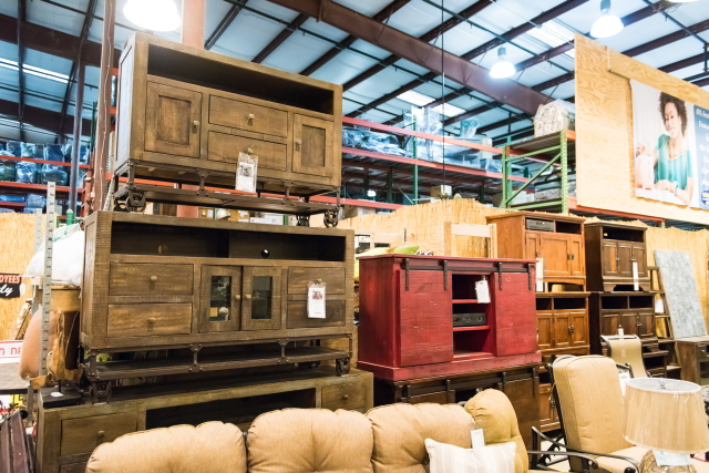  If it's colorful, funky farmhouse styles you're after, we have plenty of reclaimed wood and one of a kind rustic TV stands to choose from. Atlanta-area homeowners know that they can always turn to Woodstock Furniture & Mattress Outlet. 