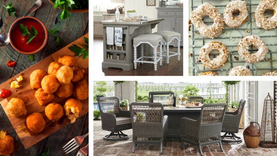 Perfect Pairings: Paula Deen Fall Party Snacks & The Furniture To Serve Them On