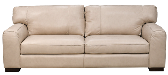 caruso bone transitional leather sofa