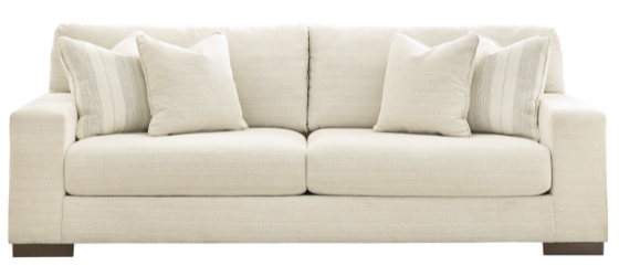 maggie white linen modner contemporary sofa