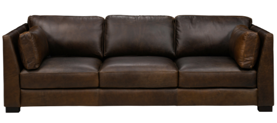 waco cigar modern contemporary leather sofa