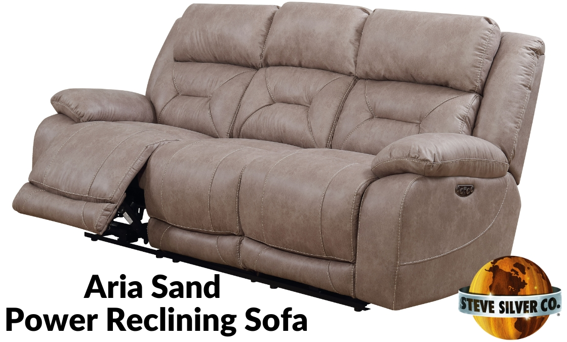 steve-silver-Aria-Sand-Power-Reclining Sofa