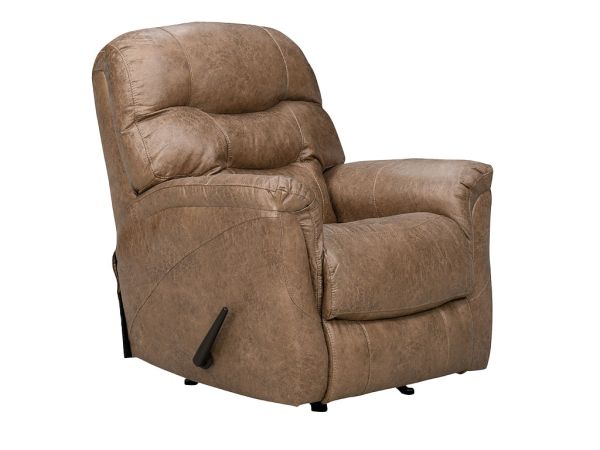 Camel leather rocker recliner sale