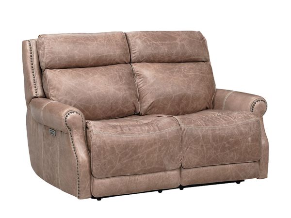 Top grain leather reclining loveseat sale