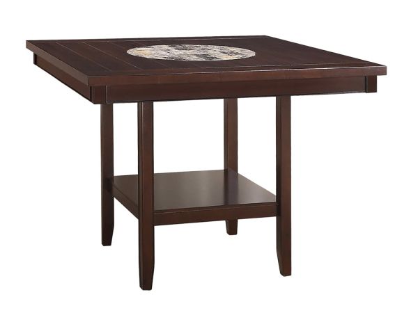 Crown Mark Fulton Cherry Espresso Square Counter Height Table 2727-T-4848-V