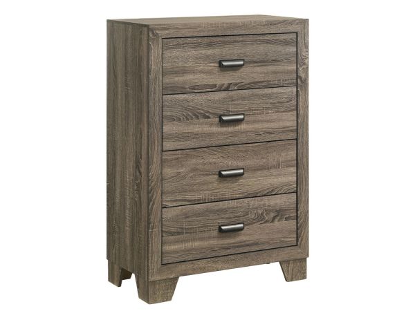 Millie Grey 4 Drawer Chest by Crown Mark B9200-44