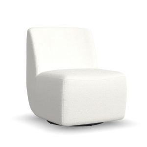 Nico White Swivel Chair