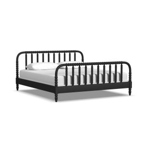 Spindle Black King Bed