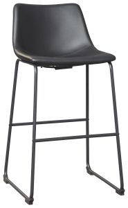 Centiar Black Upholstered Bar Stool 