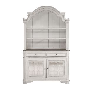 Magnolia Manor White Hutch & Buffet