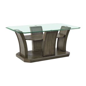 Dapper Grey Glass Top Cocktail Table