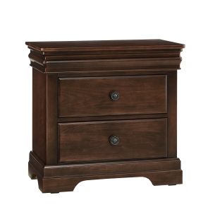 Vista Warm Cherry 2 Drawer Nightstand