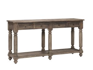 Bengal Manor 72" Turned Leg 4 Drawer Console