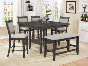 Fulton Grey 6 Piece Counter Height Dining Set 
