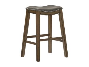 Ordway 29" Gray Saddle Barstool