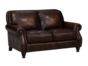 Ashland Prairie Meadows Leather Loveseat 