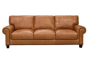 Madison Desert Sand 100% Leather Sofa