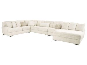 Doodle Ivory 4 Piece Right Arm Double Chaise Sectional