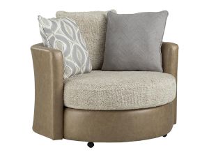 Mysa B Oatmeal Puccini Khaki Swivel Chair