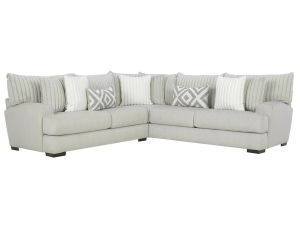 Tweed Silver 2 Piece Right Arm Sectional