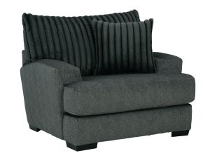 Tweed Gunmetal Accent Chair