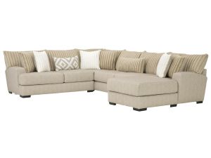 Tweed Toast 3 Piece Right Arm Chaise Sectional