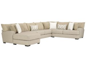 Tweed Toast 4 Piece Left Chaise Sectional
