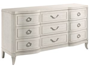 Harmony Eggshell White Emelie 9 Drawer Dresser