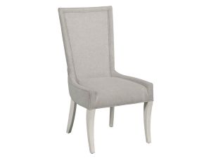 Harmony White Maxine Upholstered Side Chair