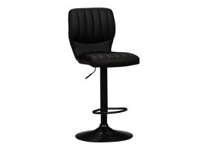 Bardot Black Adjustable Swivel Barstool