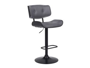 Brooklyn Gray Adjustable Swivel Bar Stool