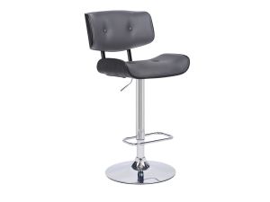 Brooklyn Black Adjustable Swivel Barstool