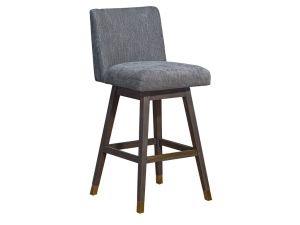 Isabella 30" Grey Swivel Barstool