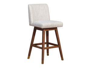 Isabella 30" Beige Swivel Barstool