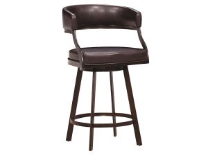 Saturn Brown Counter Height Swivel Stool