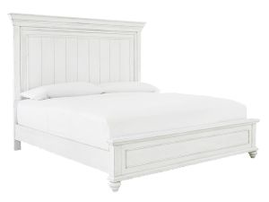 Kanwyn Whitewash Panel Bed