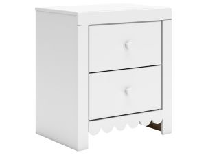 Mollviney White Nightstand