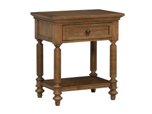 Hensley Warm Honey 1 Drawer Nightstand