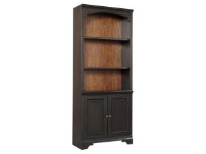 Hampton Black Cherry Door Bookcase