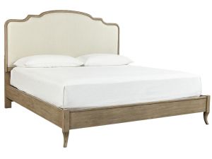 Provence Light Brown Upholstered Bed