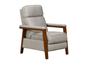 Ashland Corbett Chromium Leather Push Recliner