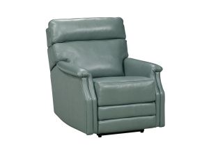 Luca Lorenzo Mint Power Leather Recliner w/Power Adjustable Headrest