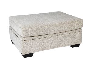 Bailey Cream Storage Ottoman