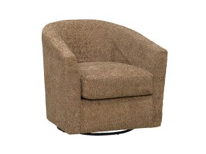 Lenox Maple Taupe Swivel Barrel Chair