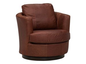 Tina Husky 100% Leather Swivel Chair