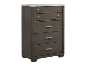 55067 Grey 5 Drawer Chest