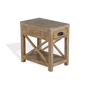 Durango Weathered Brown Chairside Table