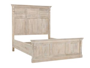 Adelaide Natural White Wash Panel Bed 