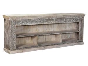 Alta Antique White Large Open Sideboard